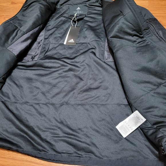 adidas Lined Insulated Jacket Black BTS Back to Sport DZ1439 WindRunner Medium - Picture 10 of 13